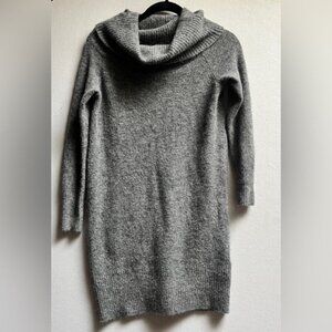 Wilfred Free Aritzia alpaca merino wool big collar sweater knit dress Sz S